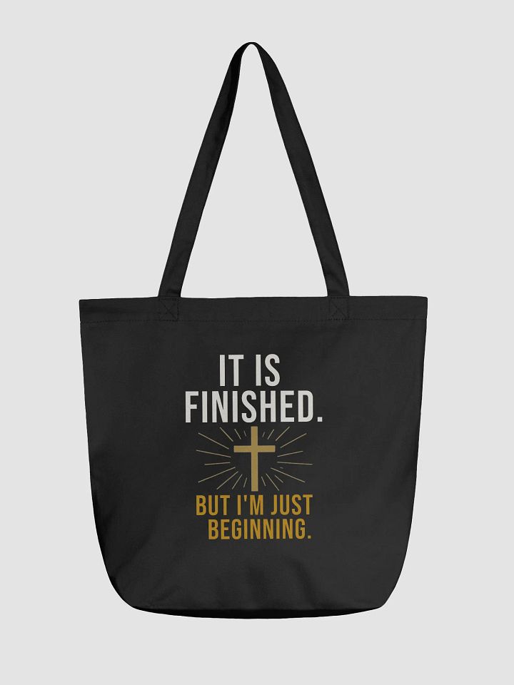 It Is Finished – Faith-Fueled Tote Bag product image (1)