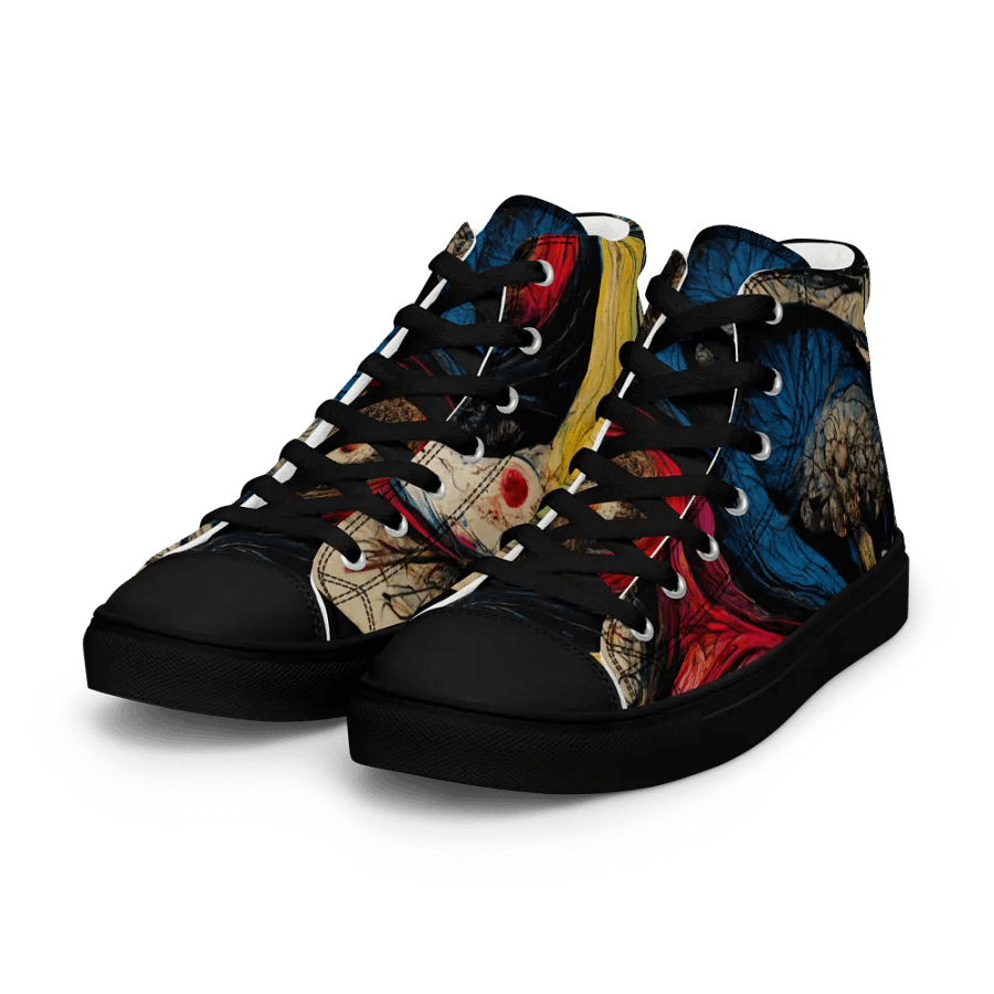 Yin-Yang Swirl High Top Canvas Shoes product image (6)