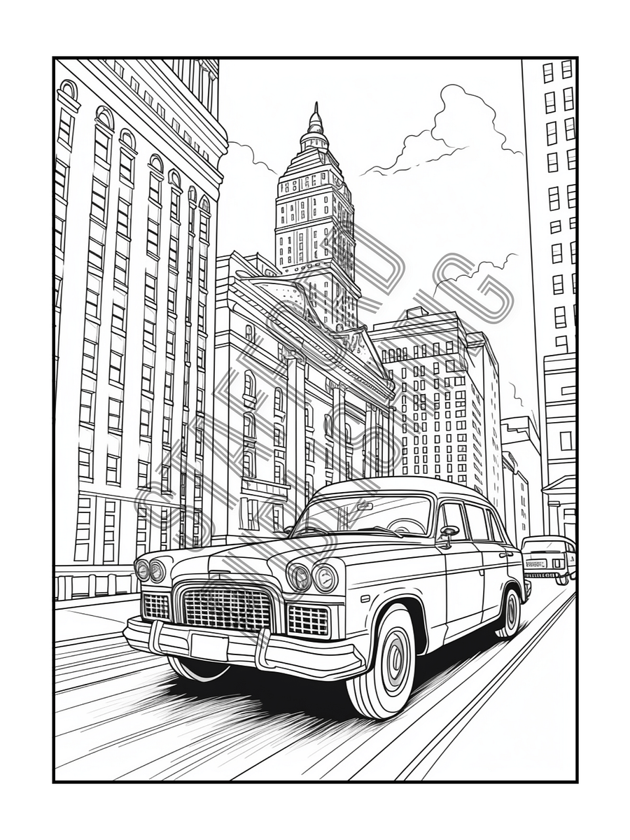Transportation Coloring Book For Big & Little Kids Printable Version product image (8)