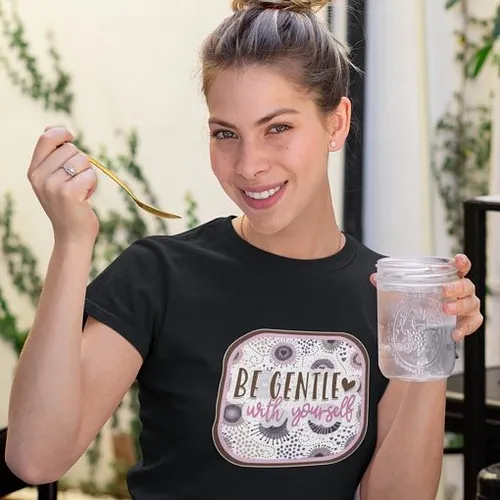Be gentle with yourself, always. 🌸 

LINK IN BIO: Available on Topz Mart Redbubble store
Title - Be Gentle With Yourself Desi...