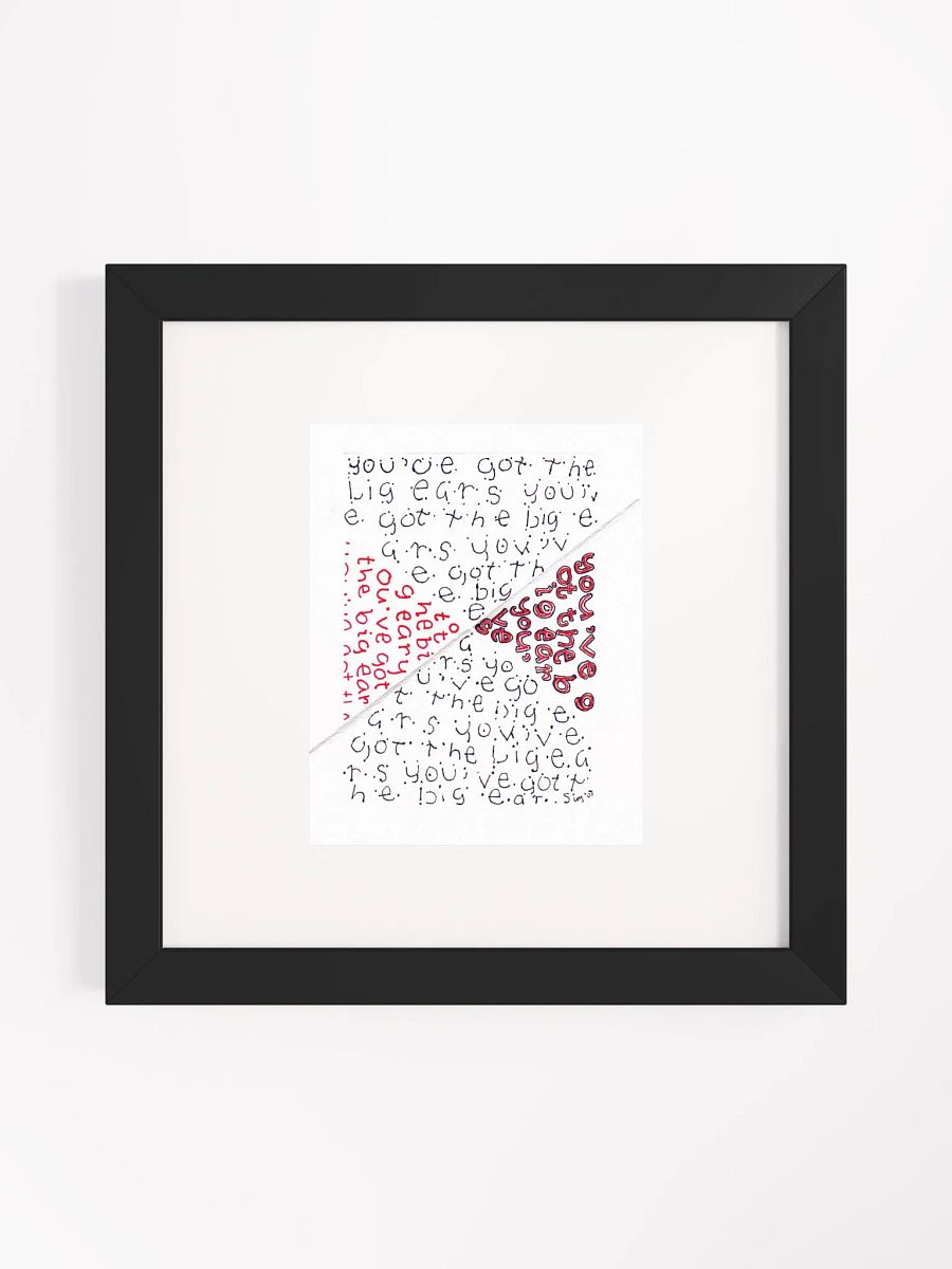youve got the big ears Panel Card Print Framed product image (4)