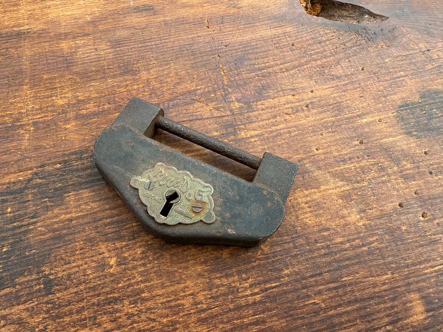 🎎 Antique Japanese Bulldog Padlock – Japan Antique Roadshow product image (3)
