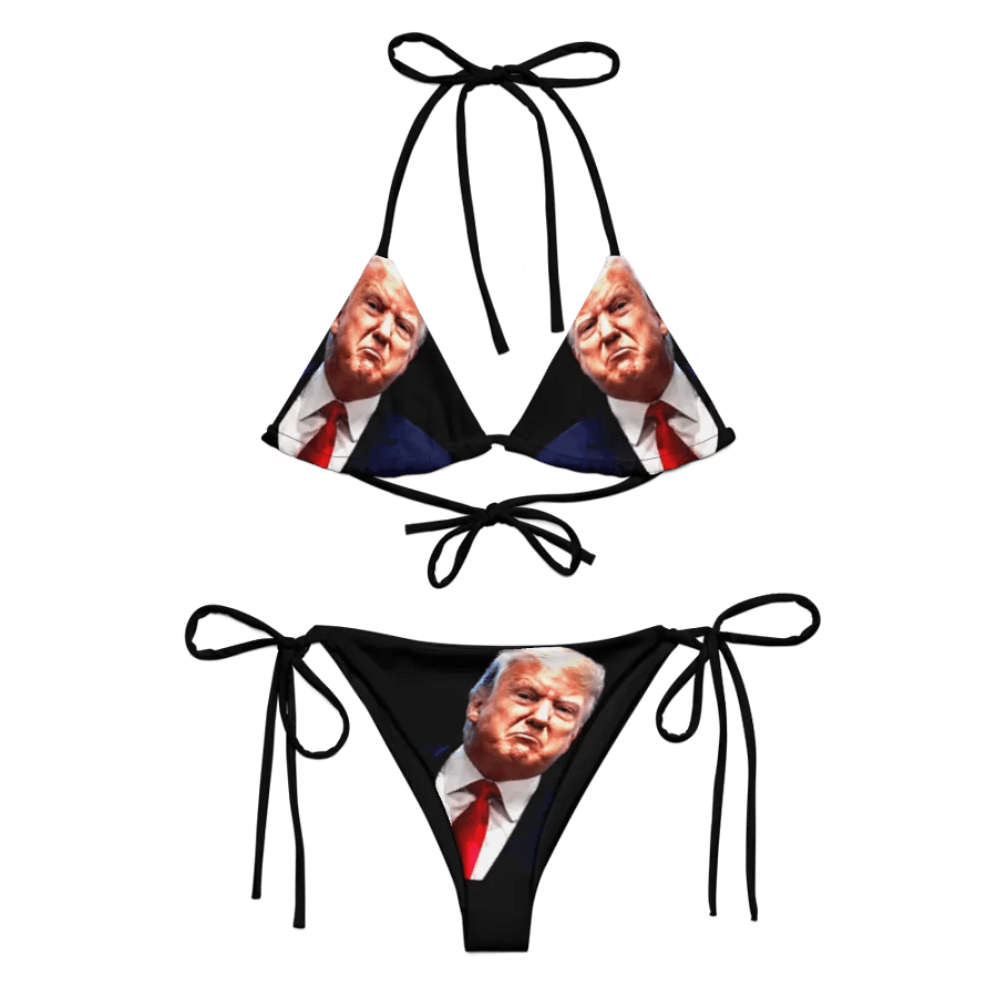 Disgraceful - Trump Smirk Black Bikini Set product image (1)