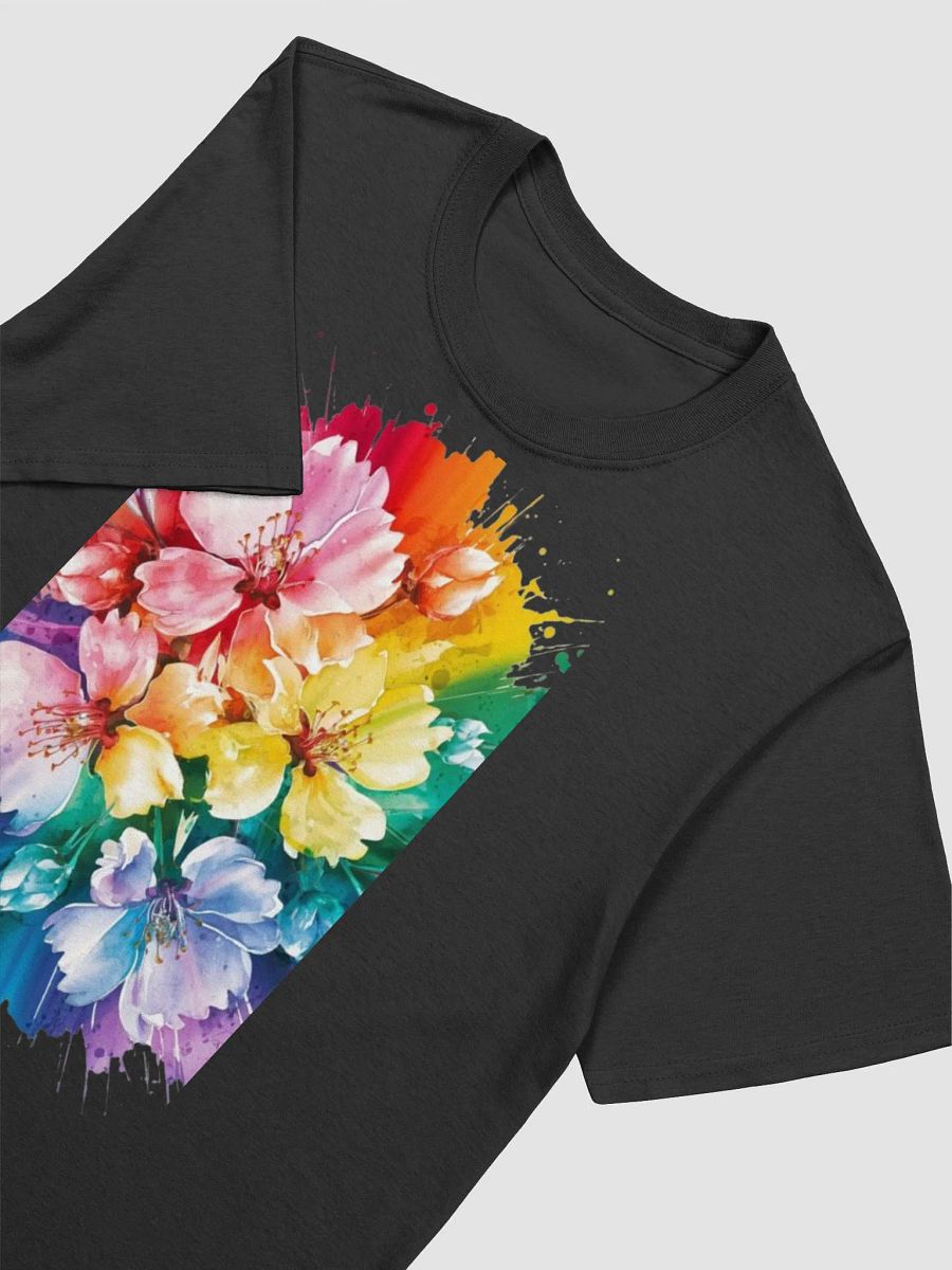 Rainbow Bouquet Watercolor T-Shirt product image (2)
