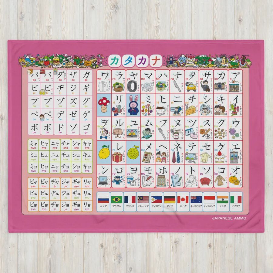Katakana Blanket by Japanese Ammo product image (4)
