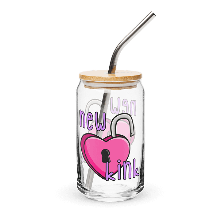 New Kink Unlocked Glass with Lid and Straw product image (1)