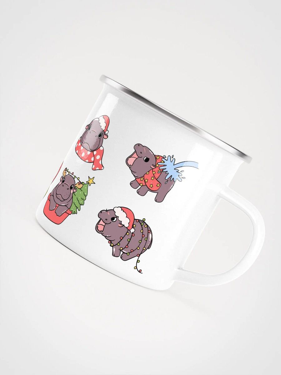 MOODENG'S CHRISTMAS 2 ENAMEL MUG product image (5)