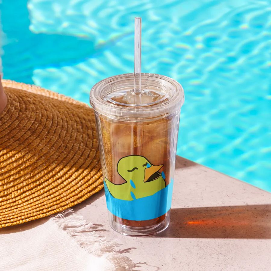 Quackers Cry Double Wall Plastic Tumbler (16oz.) product image (11)