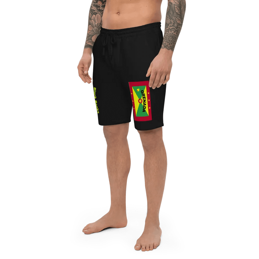 Grenada Flag Inspired Fleece Shorts product image (2)