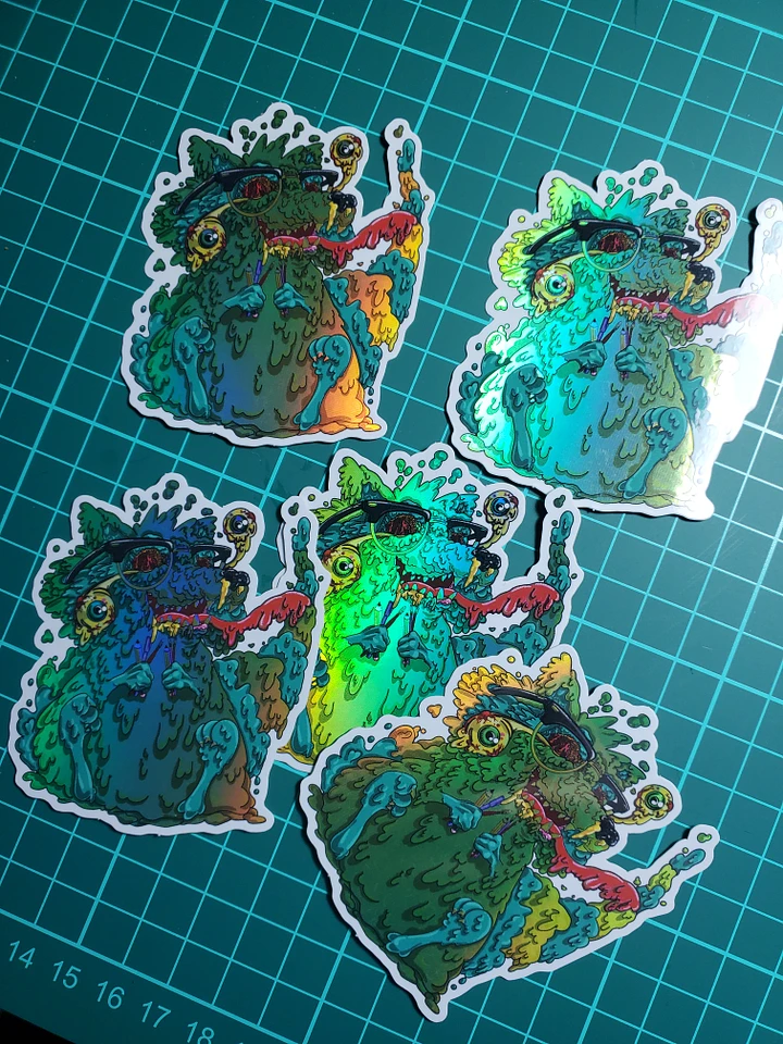 Boogerboi- Holographic Vinyl Sticker Exclusive product image (1)