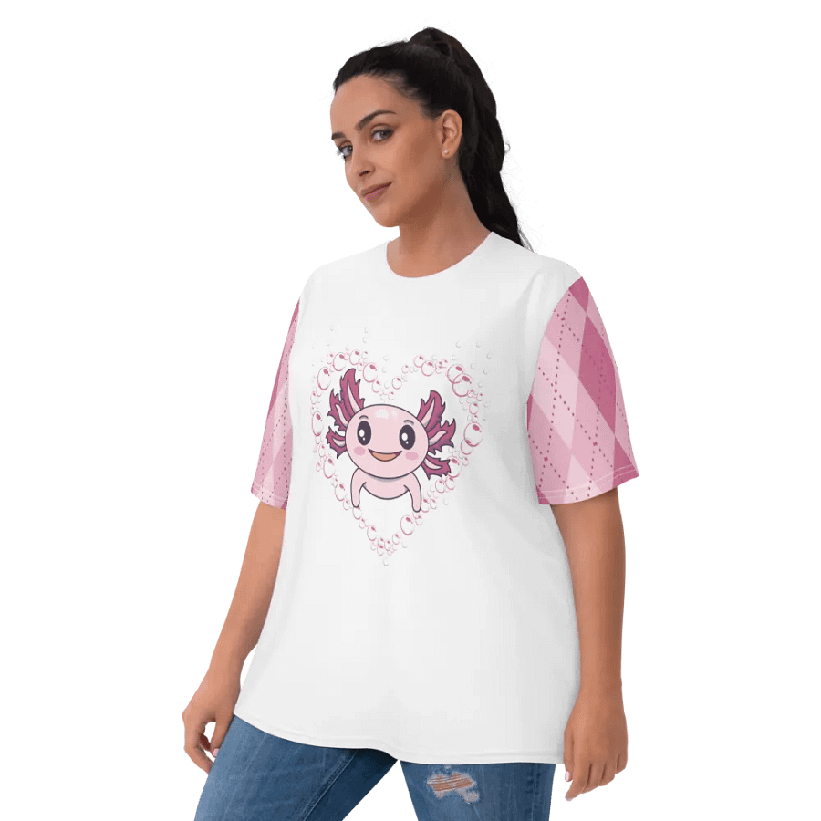 Pink And White Axolotl T-Shirt product image (8)
