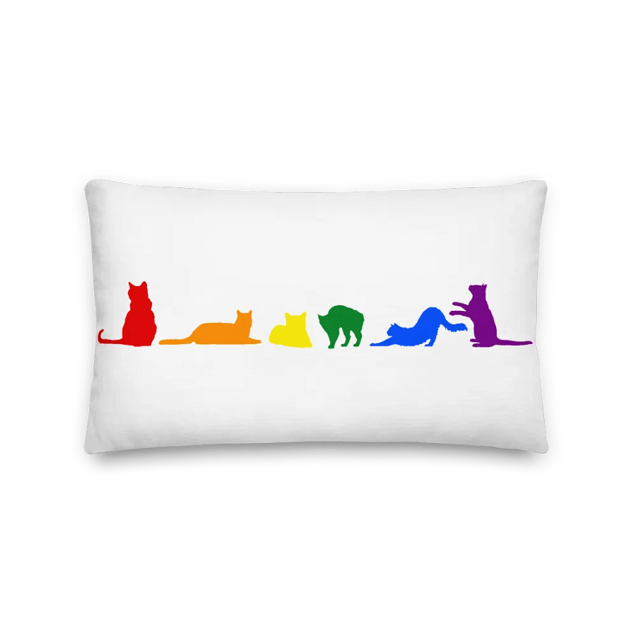 Rainbow Pride Kitty Pillow product image (5)