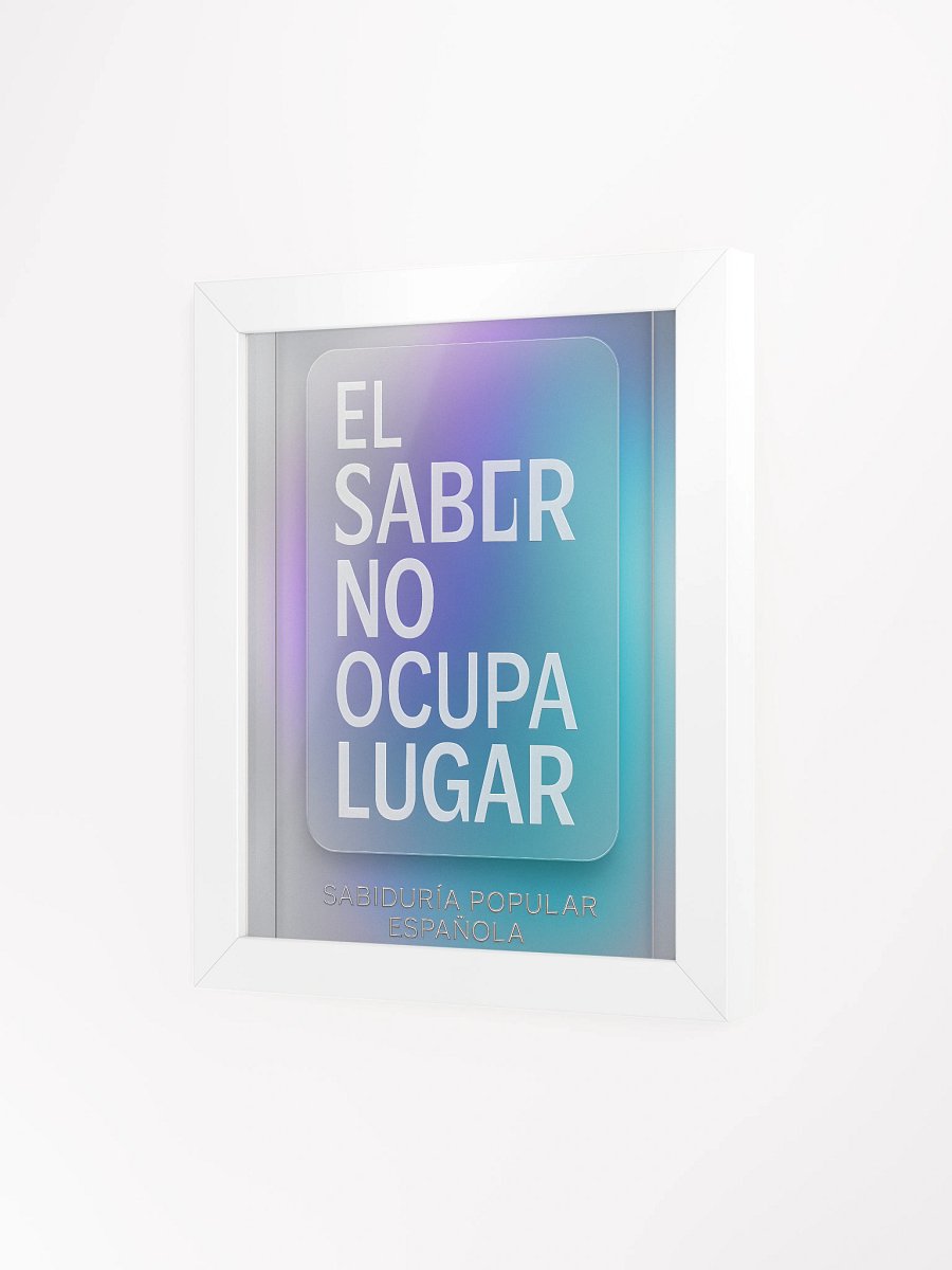 Póster ultra-premium trending 2025 con glassmorphism y gradientes holográficos españoles product image (3)