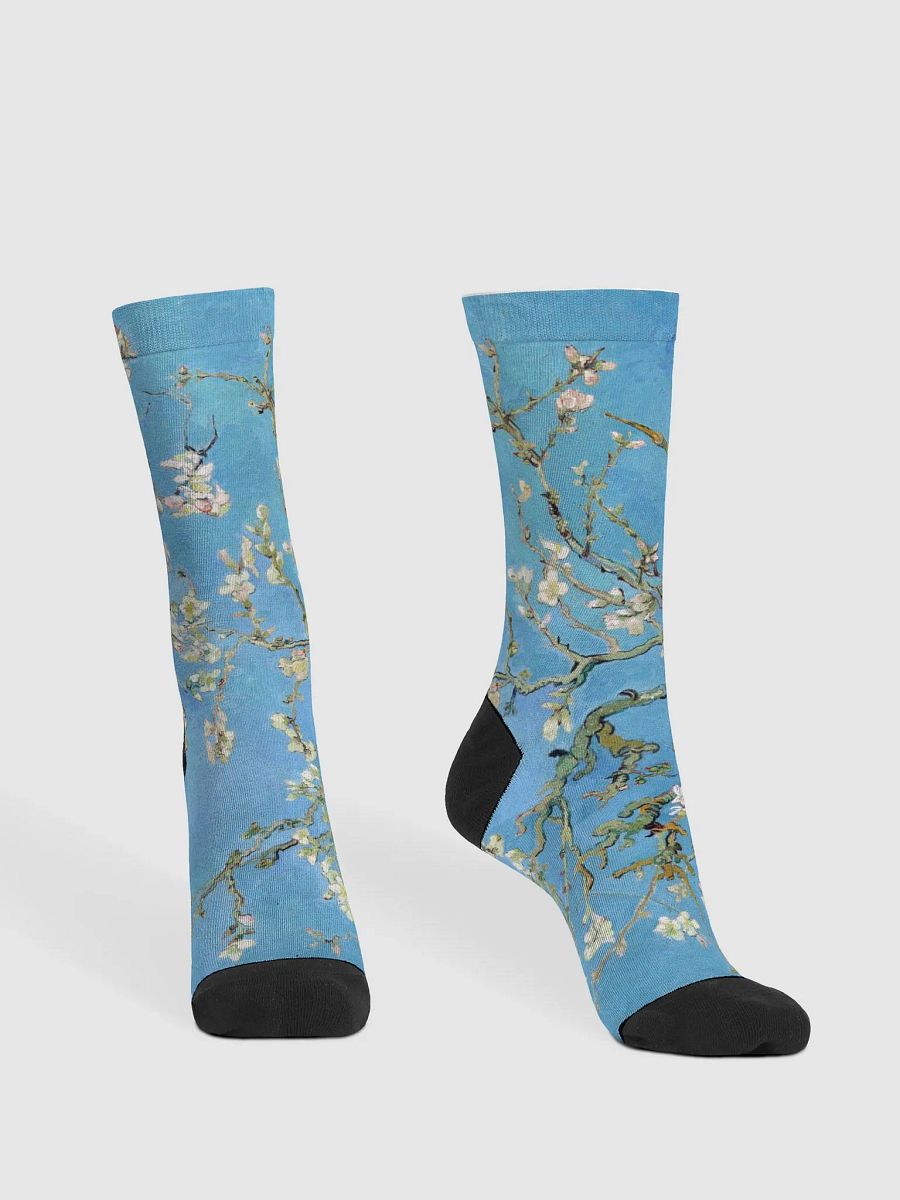 Almond Blossoms Van Gogh Sustainable Crew Socks product image (2)