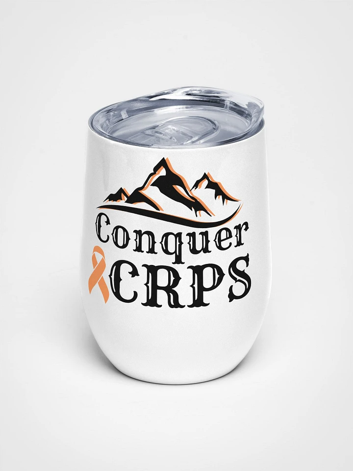 OFFICIAL Conquer CRPS stainless steel Wine Tumbler (12oz) product image (1)