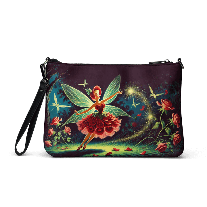Enchanted Red Rose Fairy Crossbody Bag - Fairytale Purse product image (2)