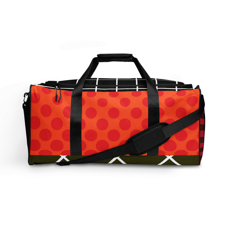 Multi-Pattern Geometric Printed Duffle Bag product image (1)