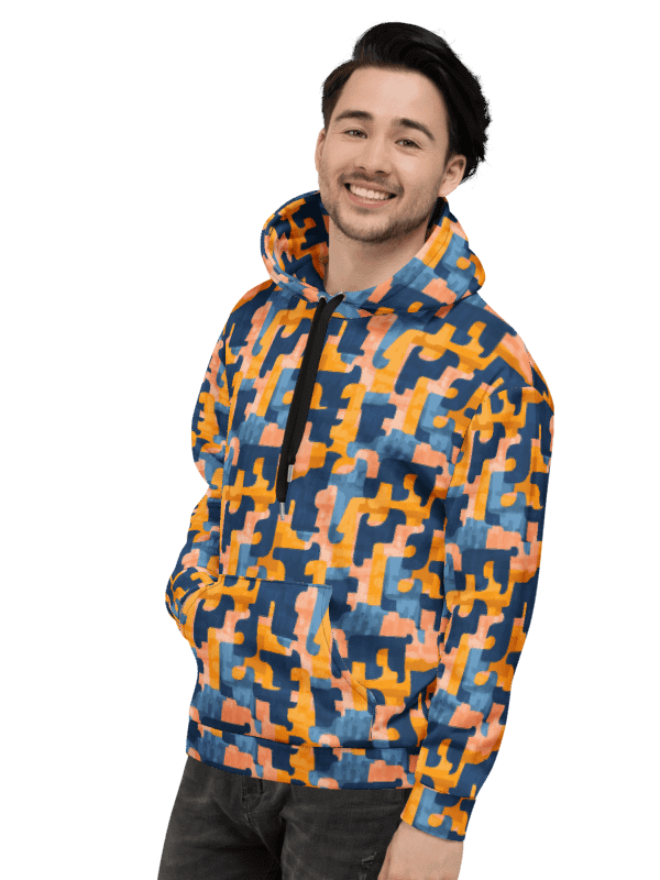 Flowing Shapes | Recycled Unisex Hoodie product image (3)
