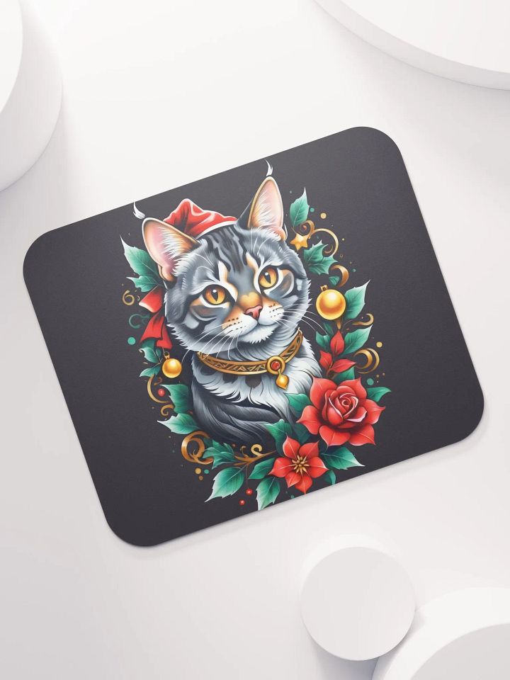 Christmas Kitty & Holiday Charm Mouse Pad product image (1)