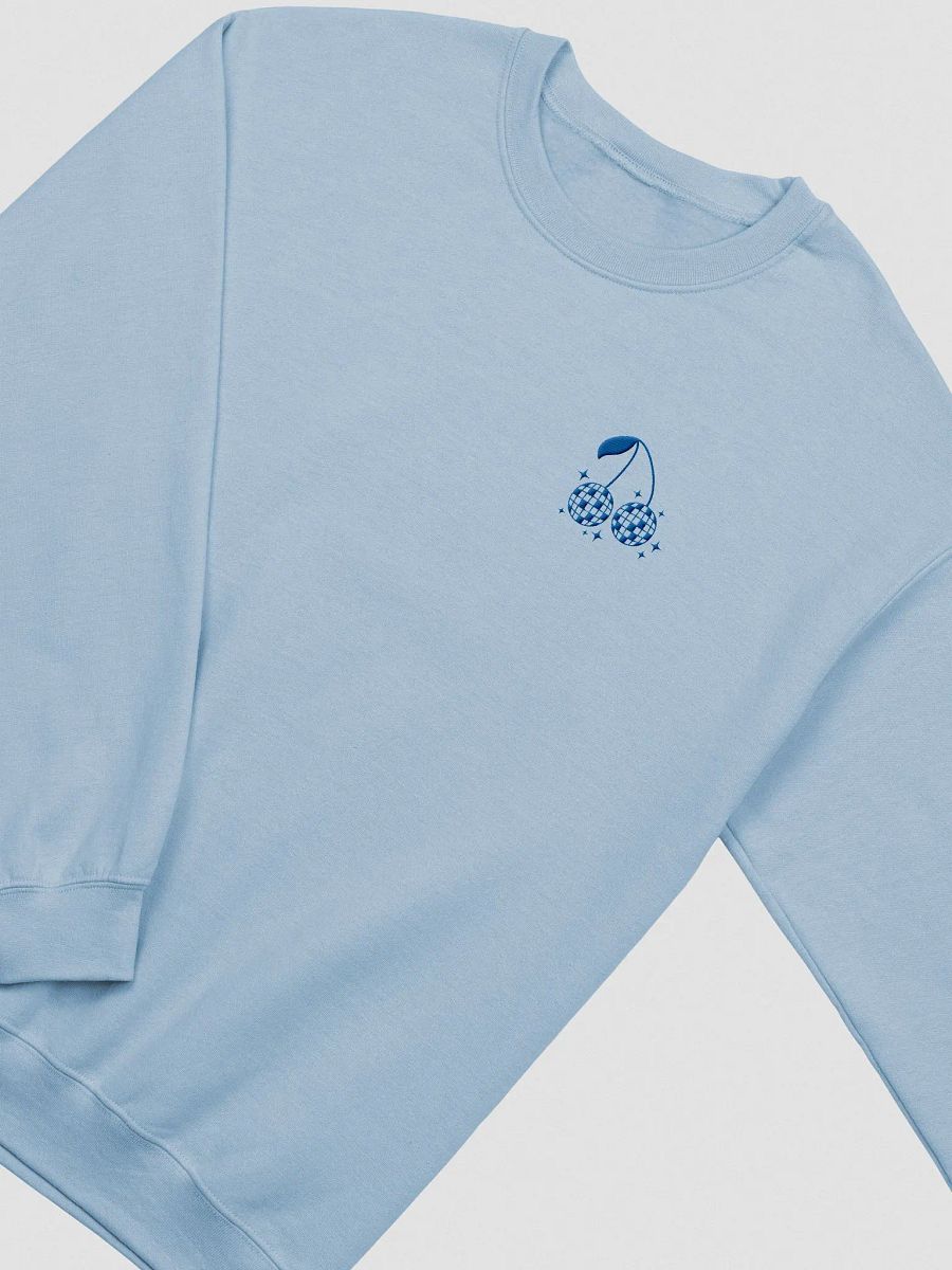 [blue] disco ball cherries embroidered crewneck product image (4)