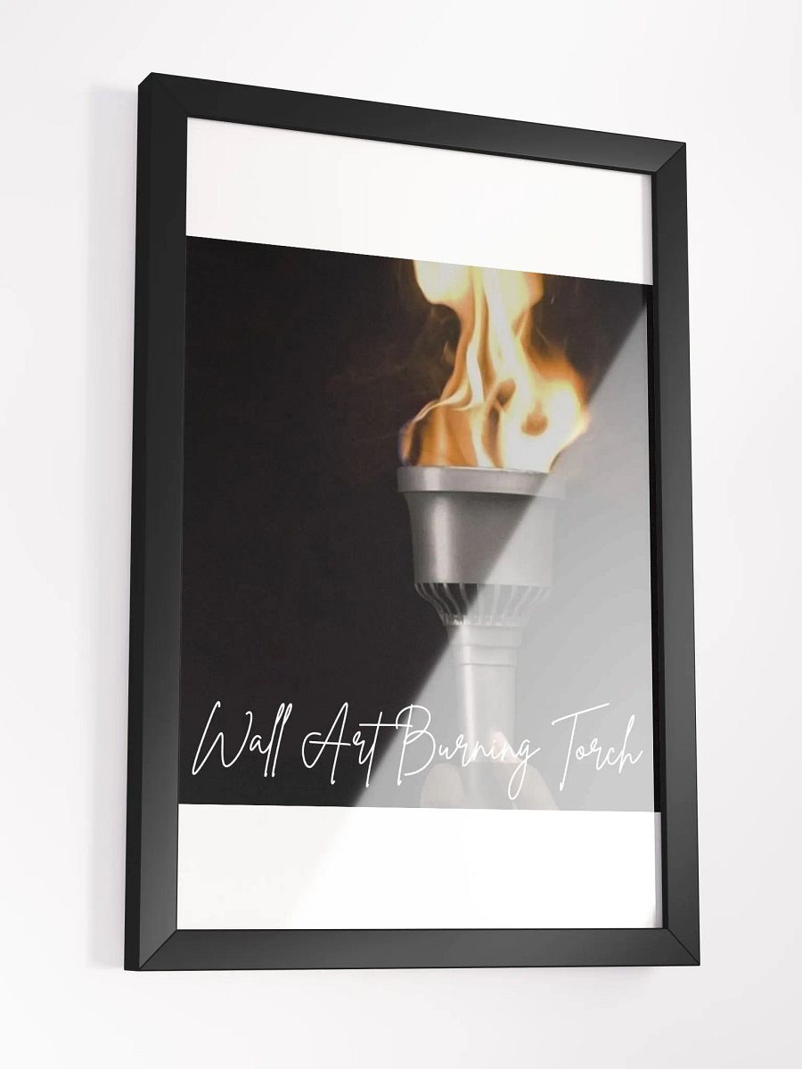 Burning Torch Framed High-Quality Matte Poster (in) product image (3)