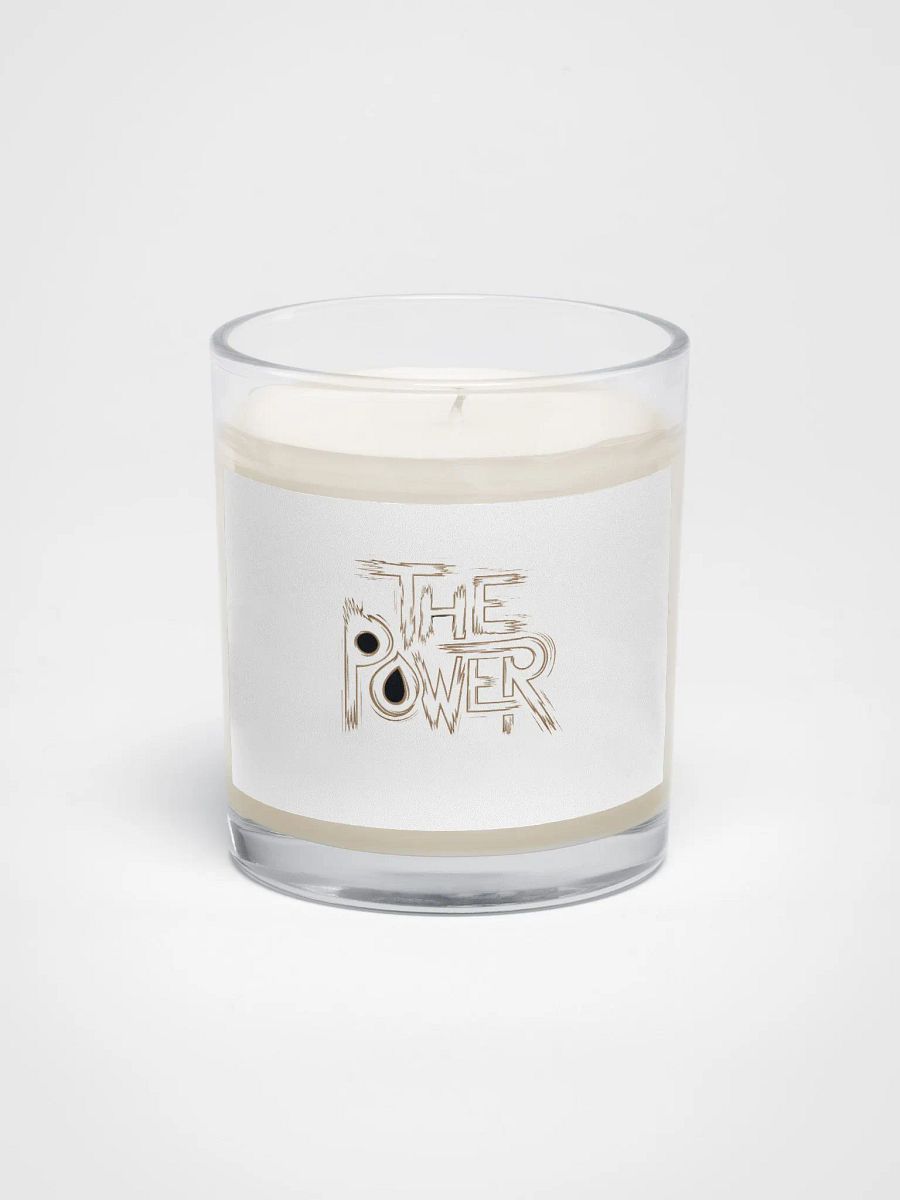 The Power Soy Wax Candle In A Clear Glass Jar product image (1)