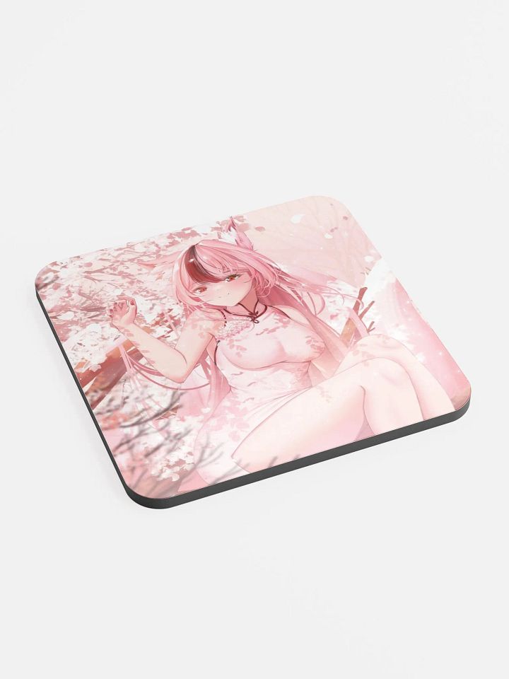 Whimsical Fox Spirit Cork Coaster product image (2)