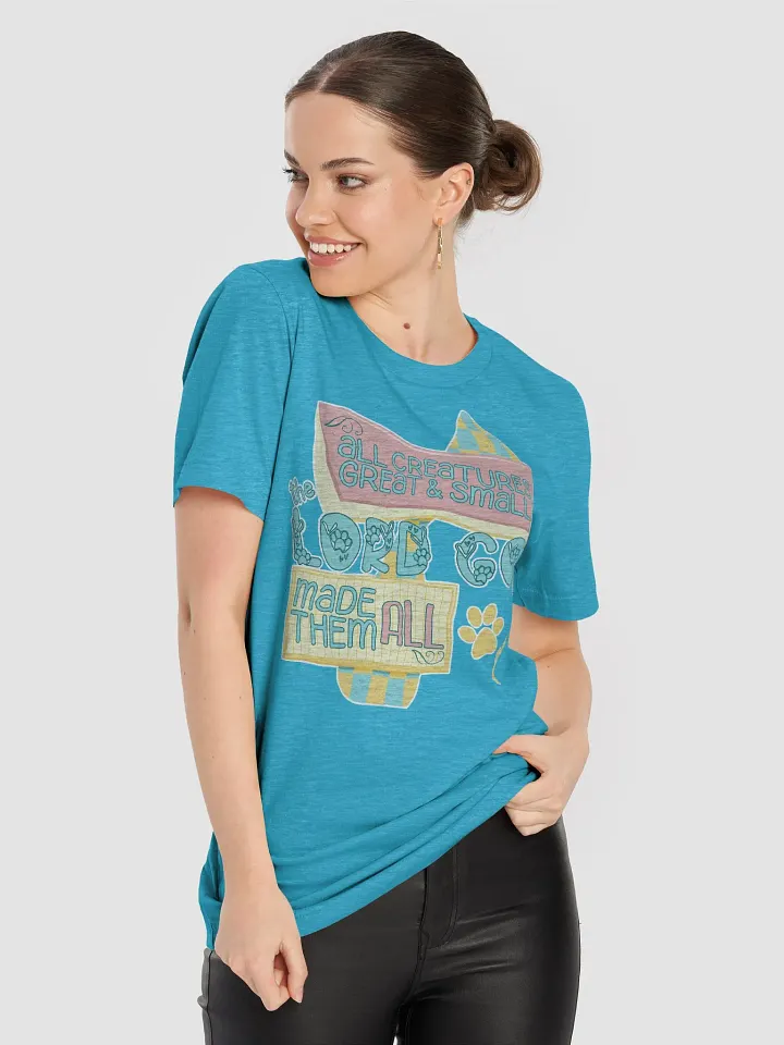 Retro Space Age All Creatures Great and Small Tee product image (9)