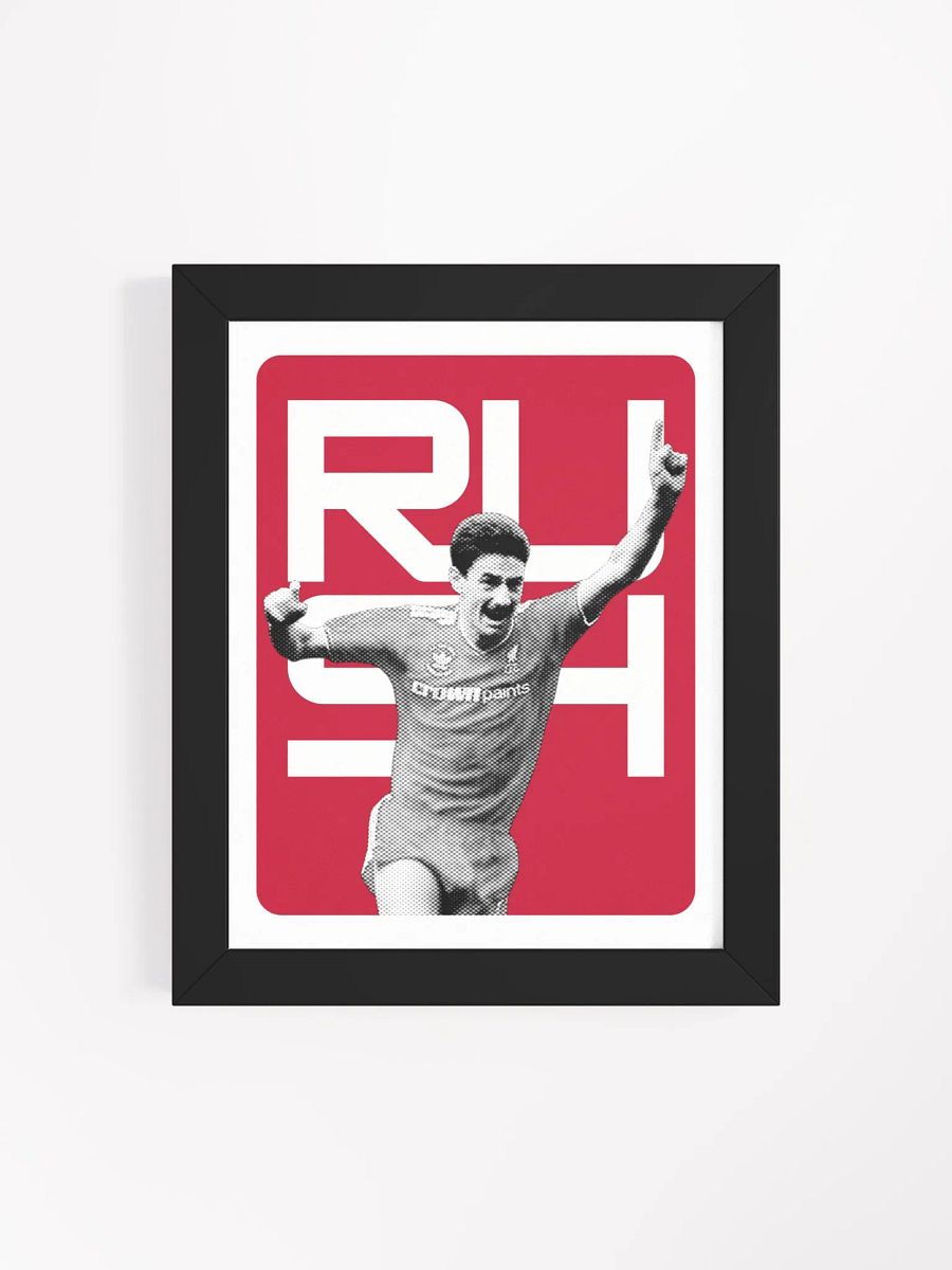 Ian Rush BW Liverpool Name Art Framed Print product image (4)
