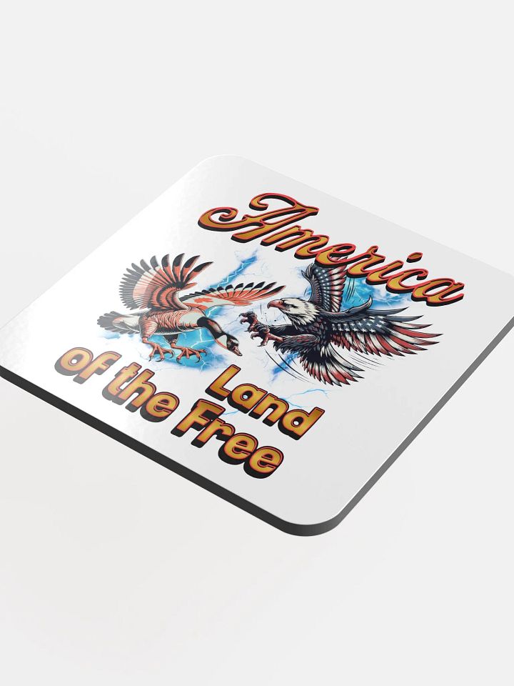 America Land Of The Free Patriotic Eagle & Goose Coaster Set product image (1)
