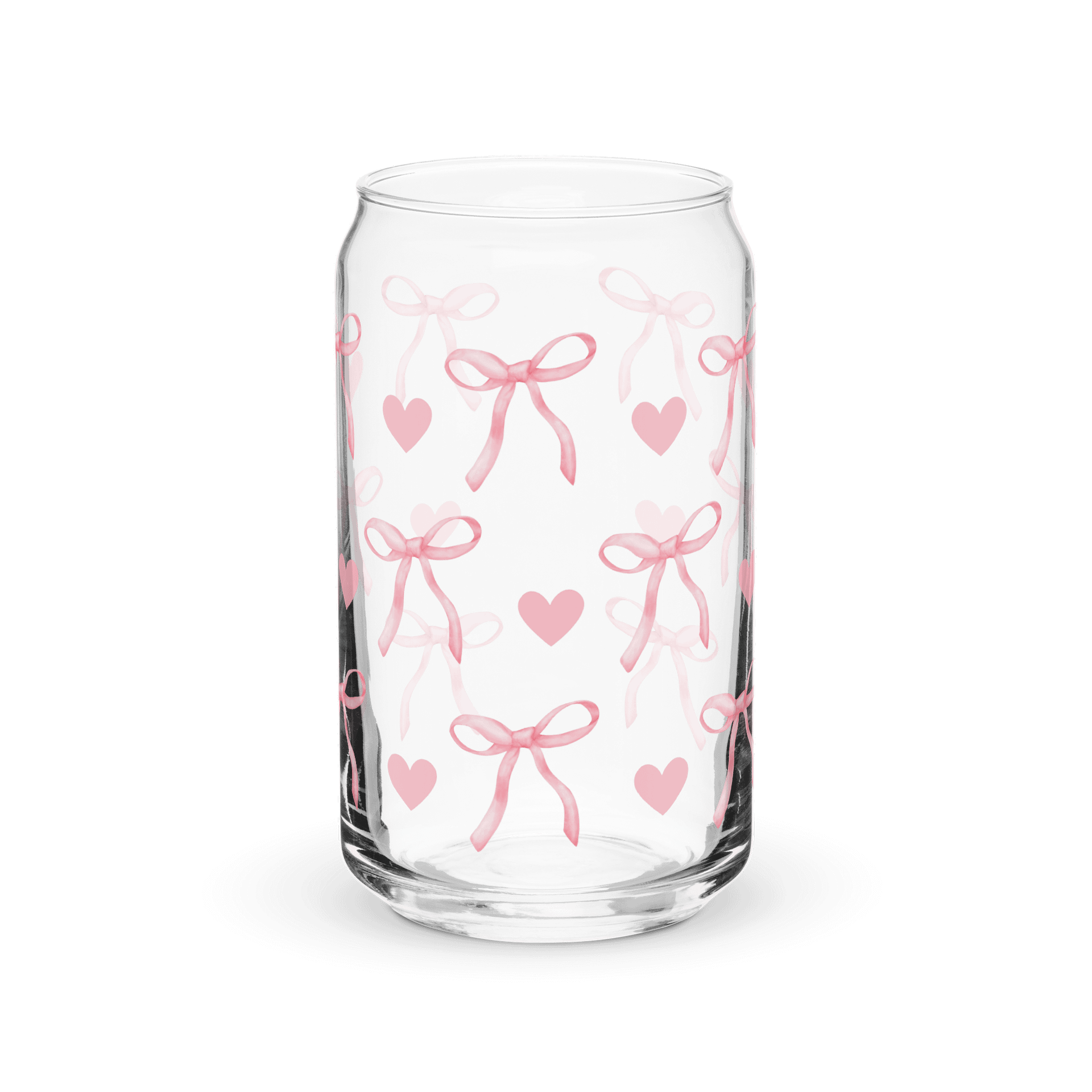 Pink Bow Coquette Glass Tumbler product image (2)