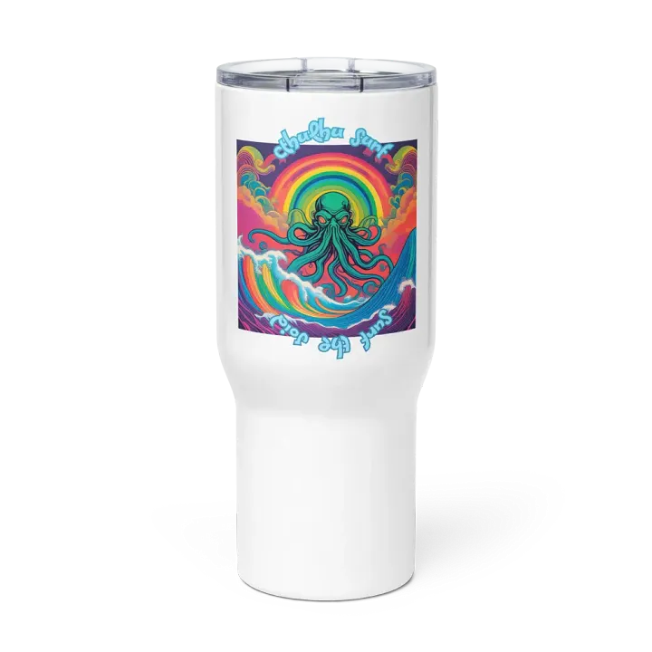 Cthulhu Surf Stainless Steel travel mug with handle 01a product image (2)