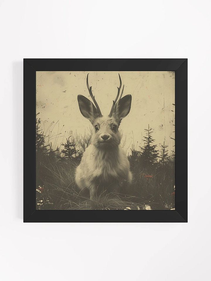 The Jackalope Cryptid Framed Wall Art product image (1)