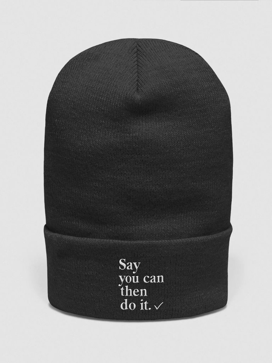 Unleash Your Inner Legend: The Say You Can, Then Do It. Will Smith Beanie – Wear the Mindset That Changes Everything product image (1)