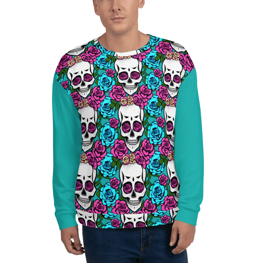 Floral Skull Fiesta Unisex Sweatshirt product image (7)