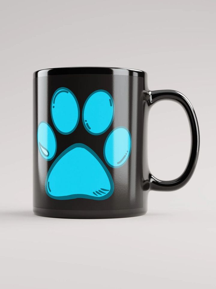 (Black) Light Blue Paw Mug product image (2)