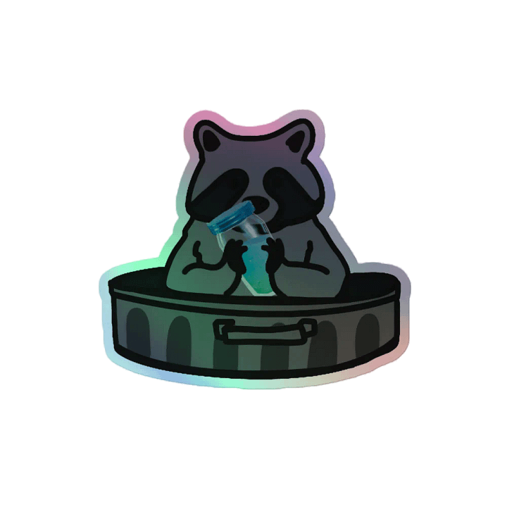 Lootin' NOT Shootin' Holographic Sticker product image (2)
