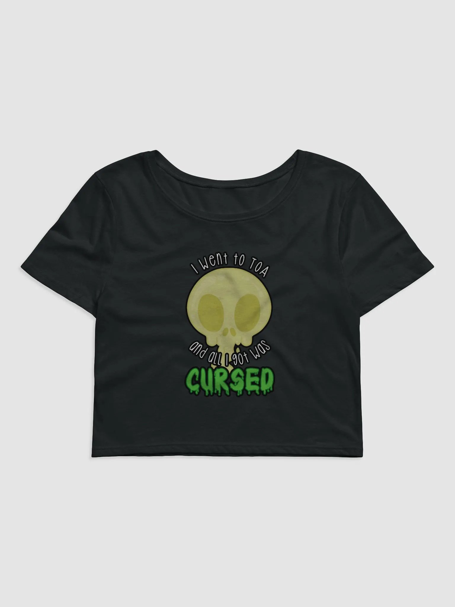 All I Got Was Cursed - Rogue - Crop Tee product image (1)