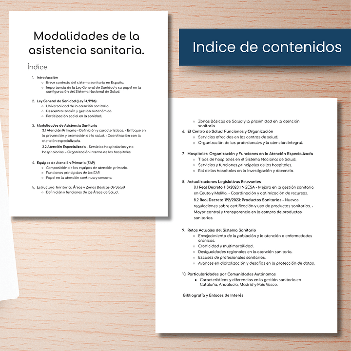 Modalidades de atención sanitaria, apuntes-resumen perfectamente estructurados product image (2)