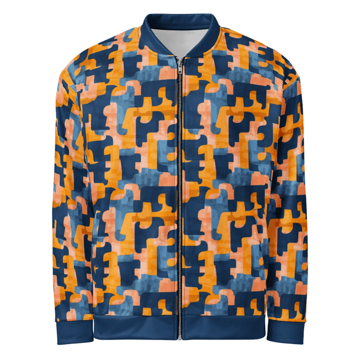Flowing Shapes | Unisex Bomber Jacket product image (2)