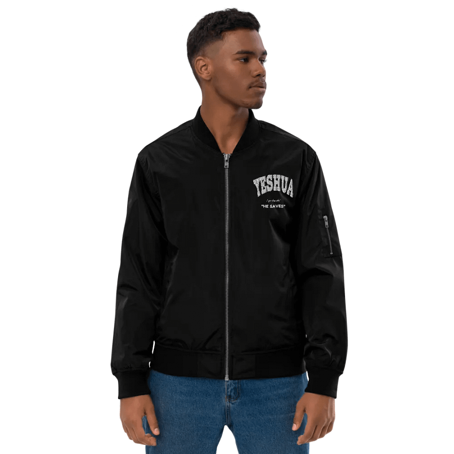 Yeshua: He saves bomber jacket product image (7)