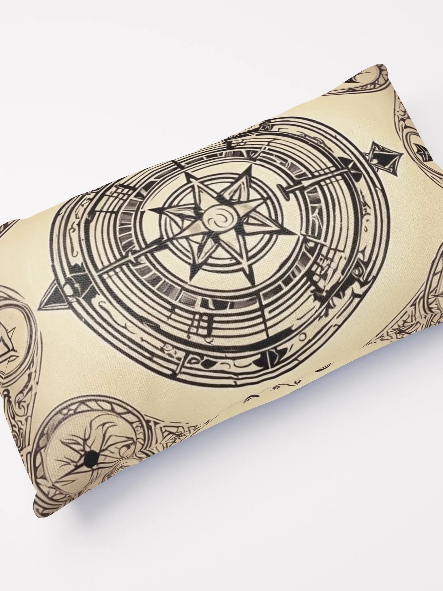 Black and Cream Symbology Cushion product image (4)