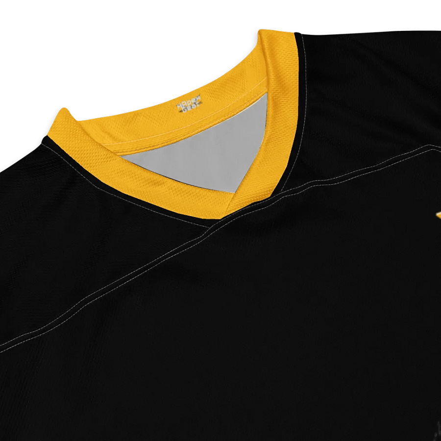 Recycled Hockey Fan Jersey - Black - Black HApex Gear Black Logo product image (3)