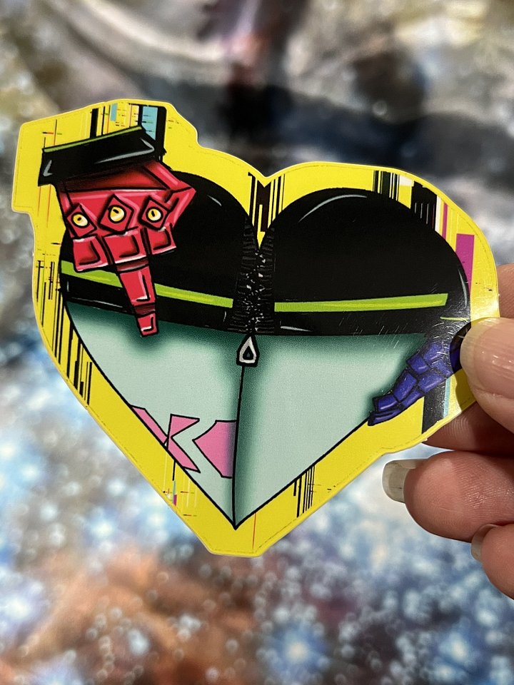 CyberPunk Rebecca Tribute Vinyl Sticker product image (1)