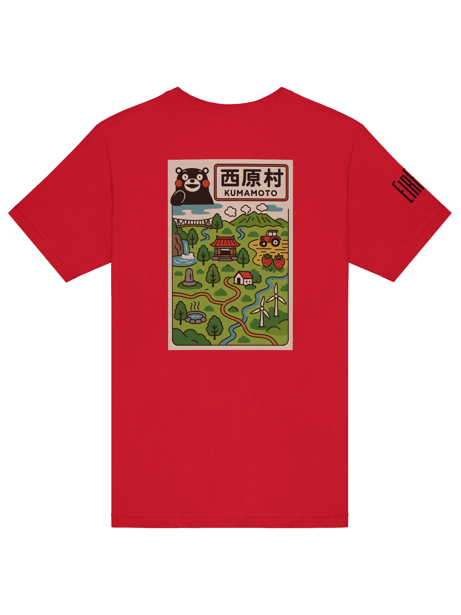Kumamon themed Nishiharamura EirFoyl T-Shirt product image (53)