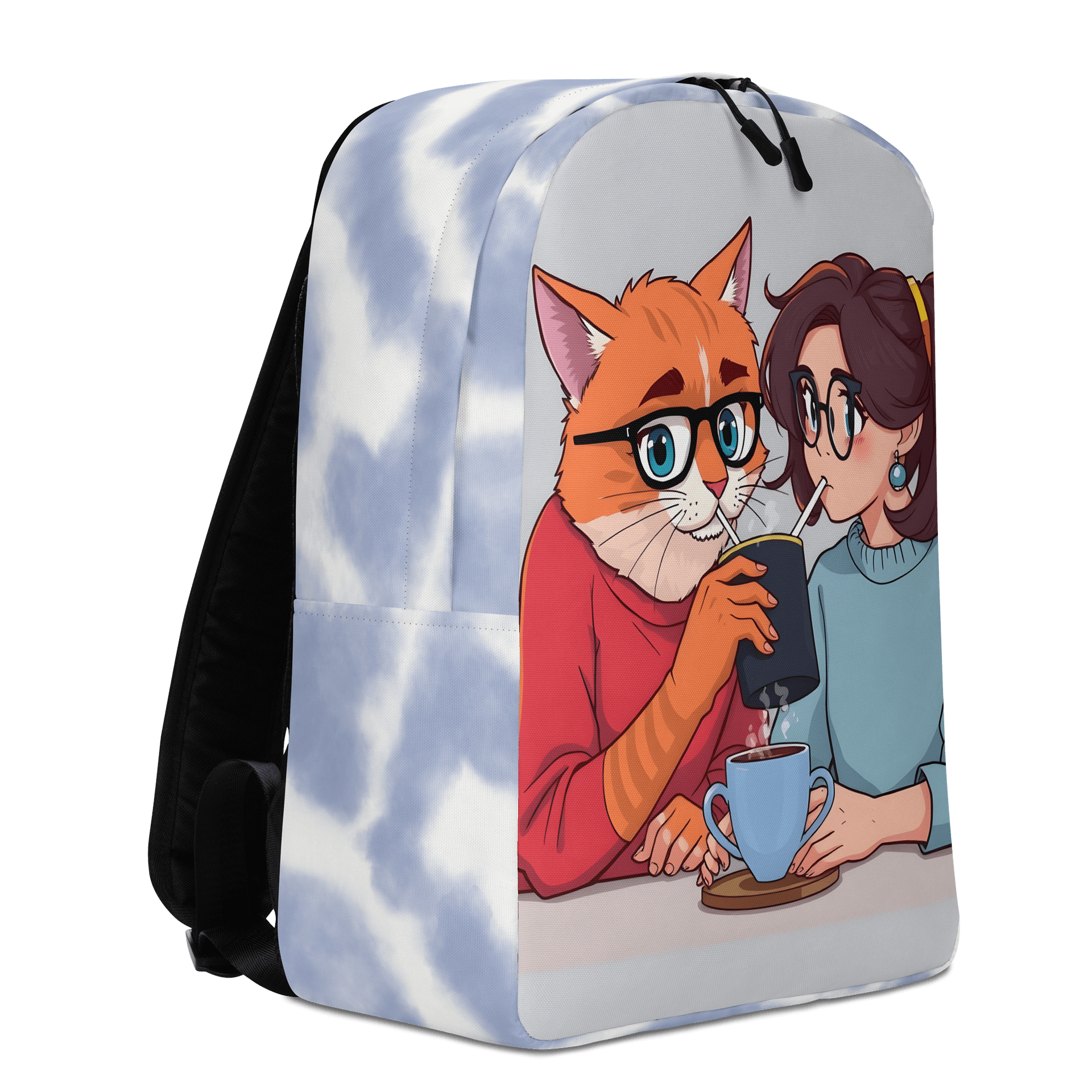 Minimalist Backpack-Purrfectly Brewed for Two product image (3)