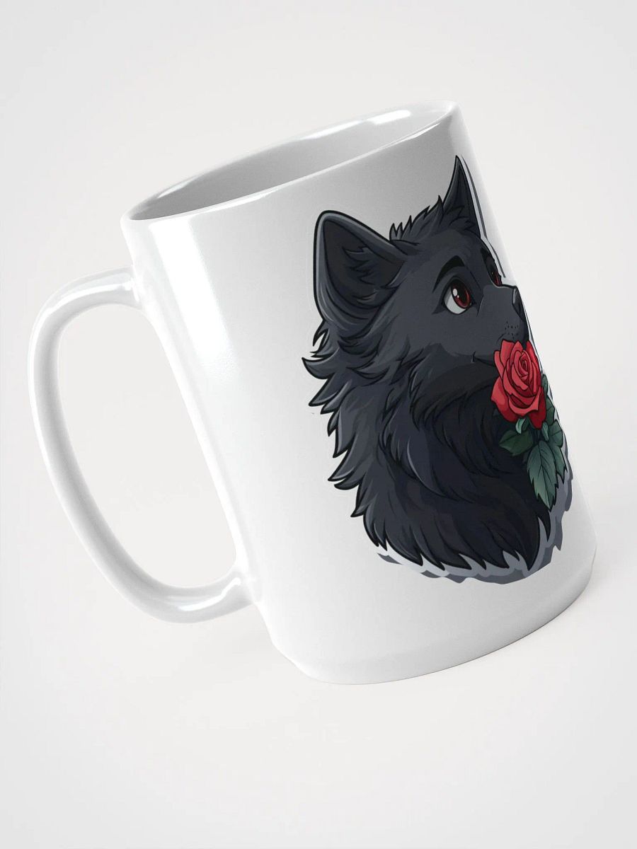 Rose Pup White Glossy Mug product image (3)