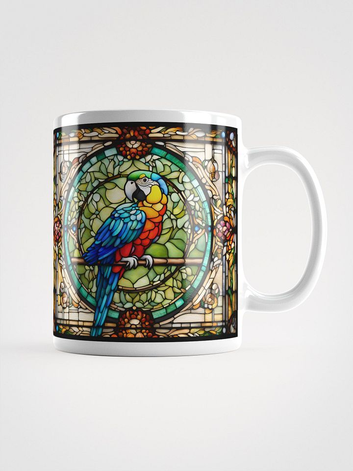 #004 - Catalina Macaw Stained Glass Mug product image (1)
