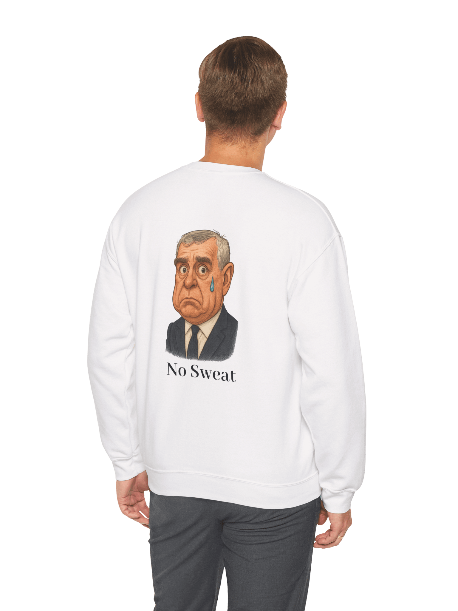 Royal Parody – “No Sweat” Premium Unisex Crewneck Sweatshirt | As Never Collection product image (16)