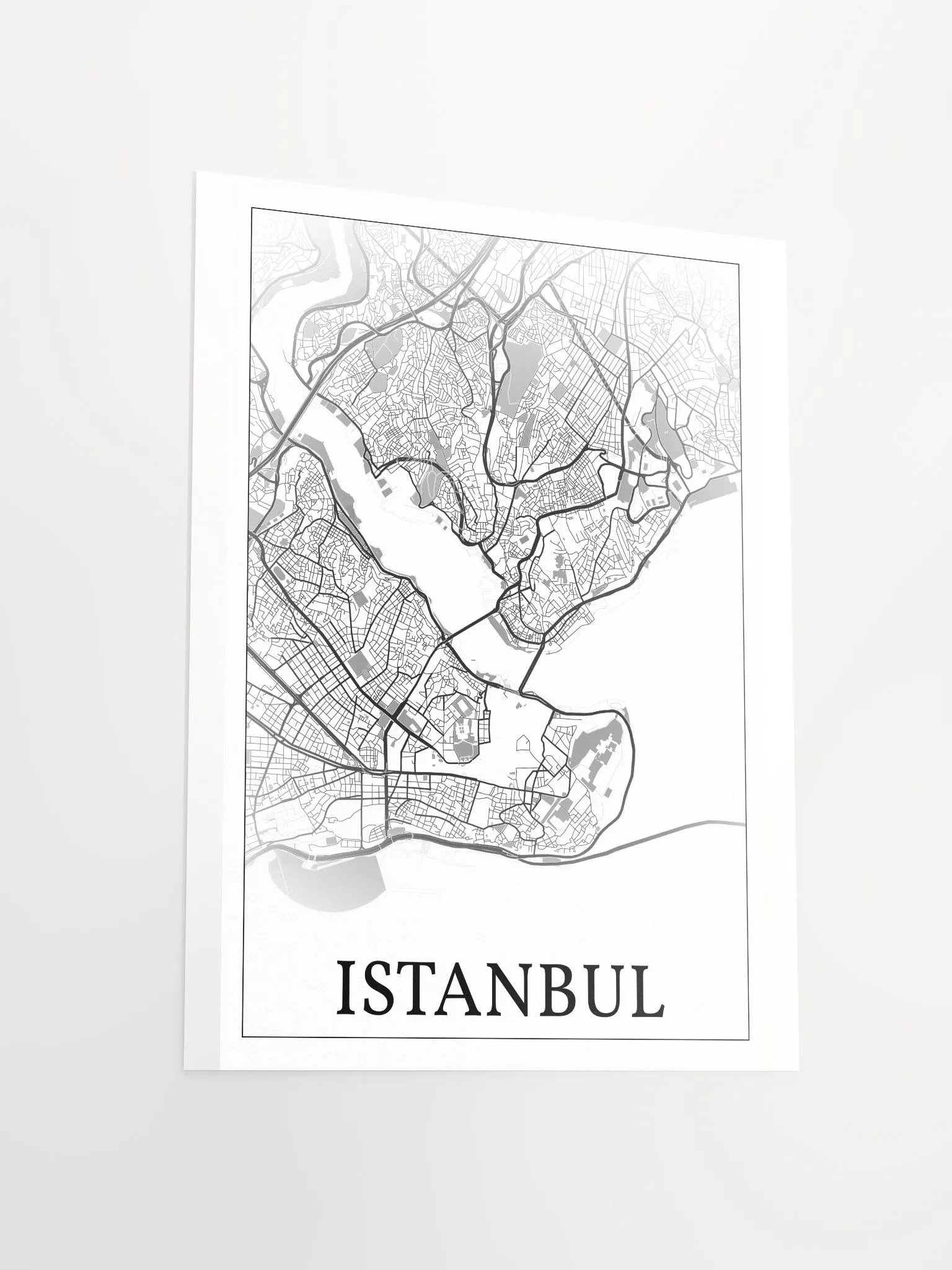 Istanbul, Türkiye, city map print product image (12)